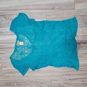 Sheer lace pocket tee - Mudd - Large